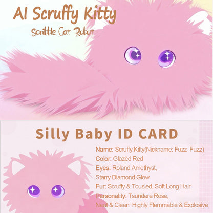 AI Scribble Cat Multilingual Talking Plush Toy Pet Cat Companion