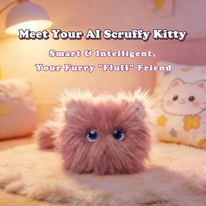 AI Scribble Cat Multilingual Talking Plush Toy Pet Cat Companion