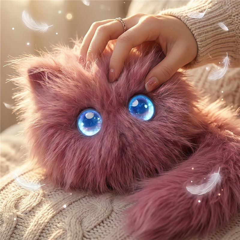 AI Scribble Cat Multilingual Talking Plush Toy Pet Cat Companion