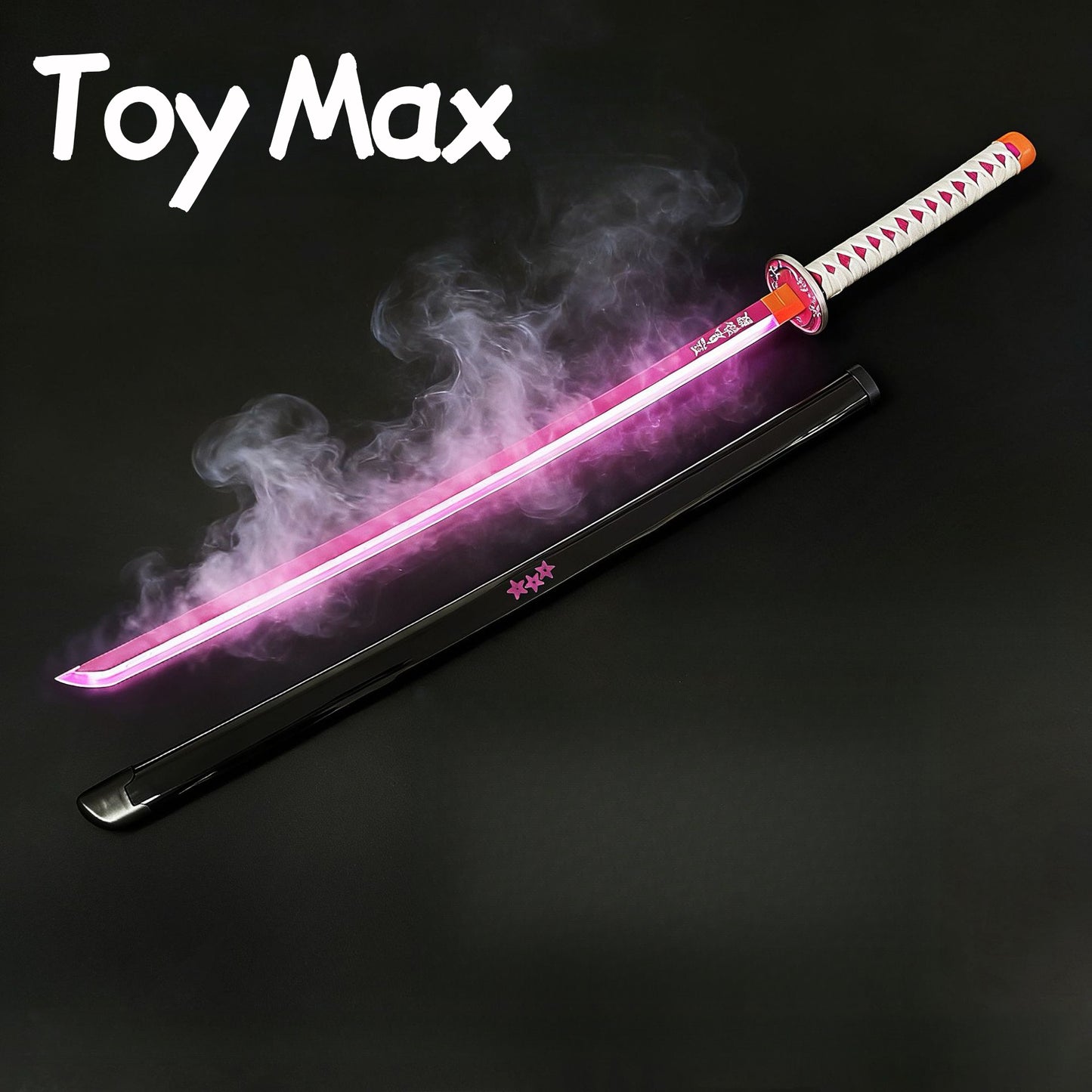 Mist Spray LED Light Up Wooden Katana, Sword with Smoke Effect